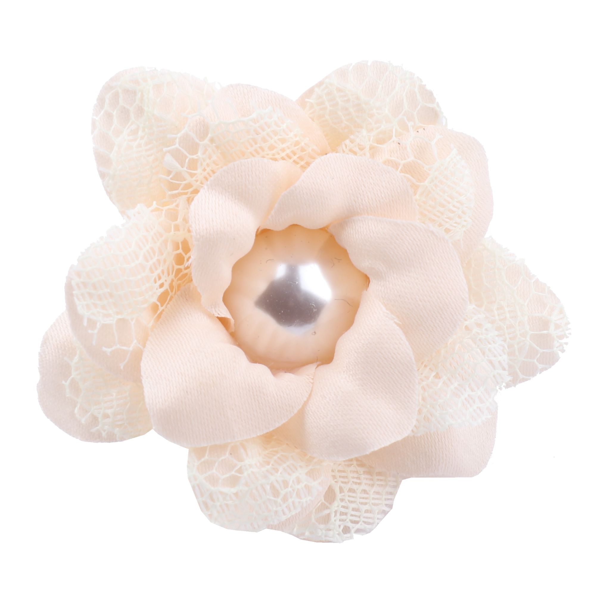 义乌布花厂家双色三层手工麻布花朵服饰圣诞派对婚庆新款装饰花详情图2