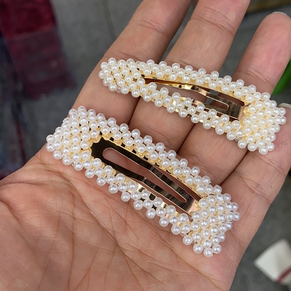 Korean Fashion Trend Pearl Clip, Side Clip, Flow Sea Clip 2 Sets Wholesale 50 Sets Of Batch Thank You