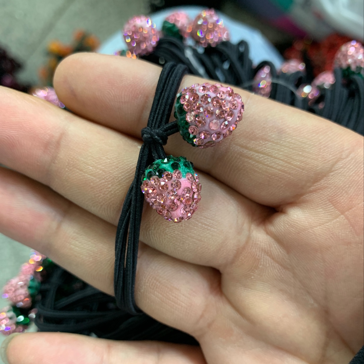 Korean Version Of Fashion Women's Headband Female Rubber Band Hair Temperament Headwear High Elastic Adult Autumn And Winter Hair Rope Hair Accessories Leisure Rubber Band Solid Color Small Rabbit Hair Band Chenhui Jewelry 053