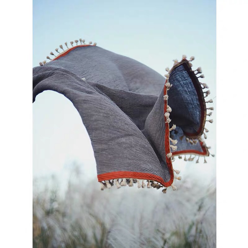 Cotton And Linen Artsy Scarf