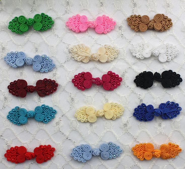 Plate QQ child seven beads handmade cheongsam plate button national style Tang suit classic upper coat button xi stick button inset bead plate button thumbnail