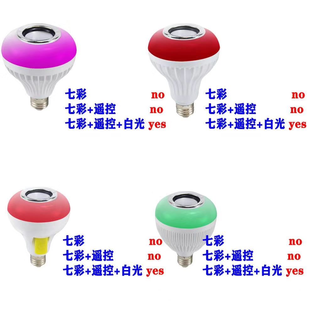 LED蓝牙音乐球泡灯跨境智能七彩音箱灯泡无线遥控音乐灯详情图10