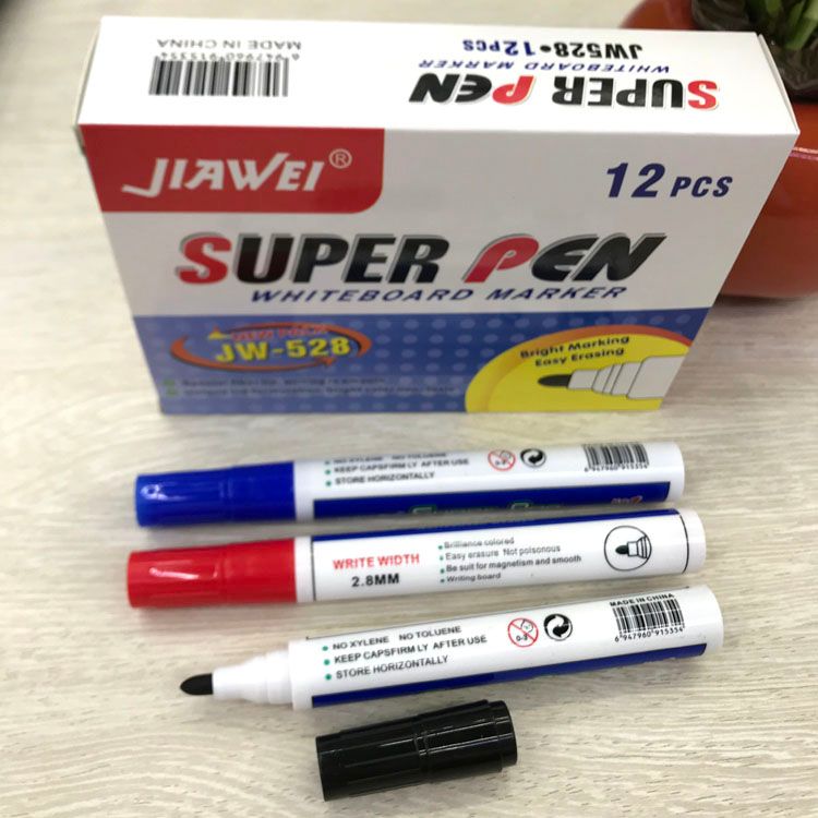 Classic whiteboard pen 528 erasable marker JIAWEI 12 boxes