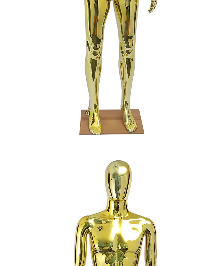 The manufacturer sells plastic mannequin, electroplated and spray-painted mannequin undefined
