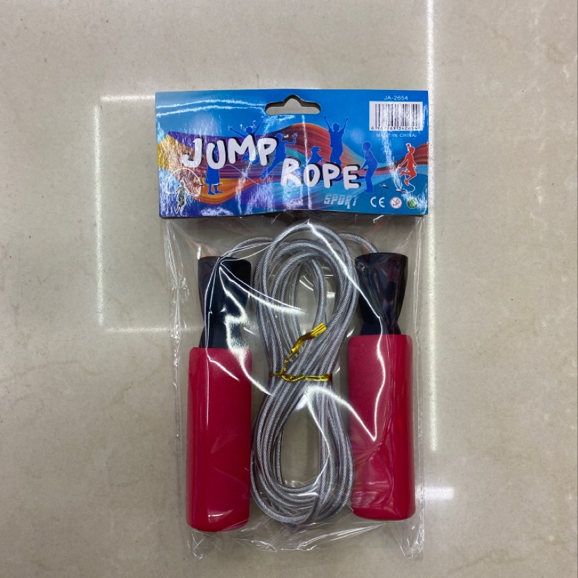 Bearing sponge steel wire skipping rope