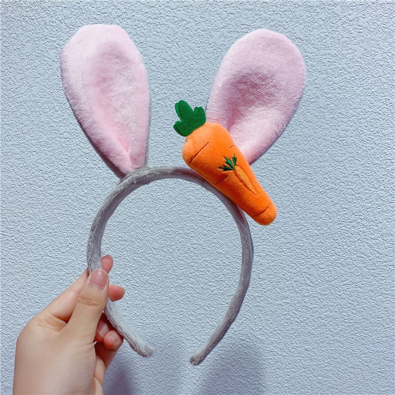 Carrot rabbit ear hair band, a versatile Chinese-style accessory for Hanfu Specification image