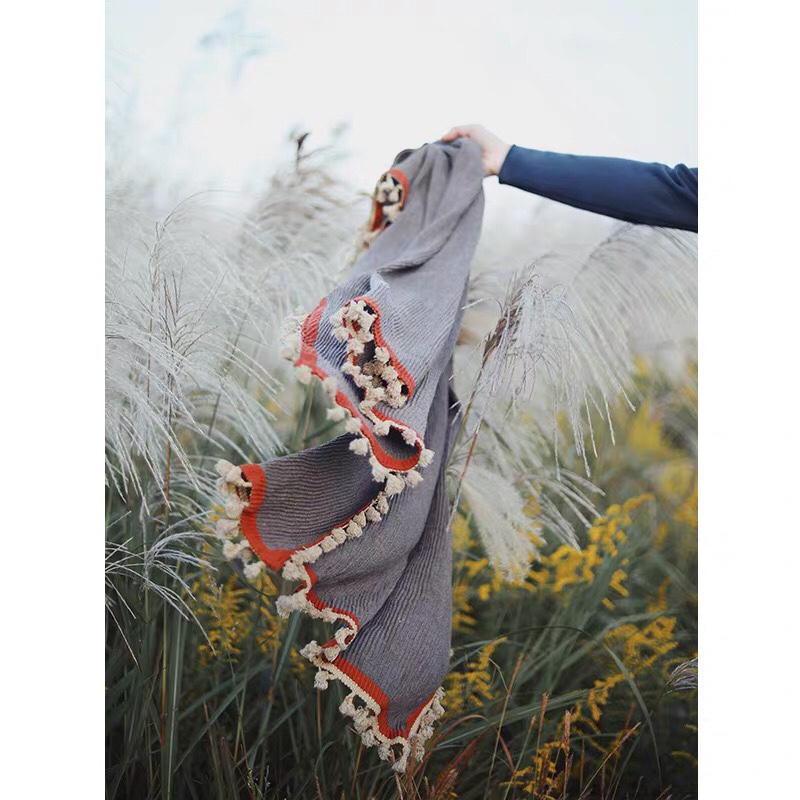 Cotton And Linen Artsy Scarf details Picture