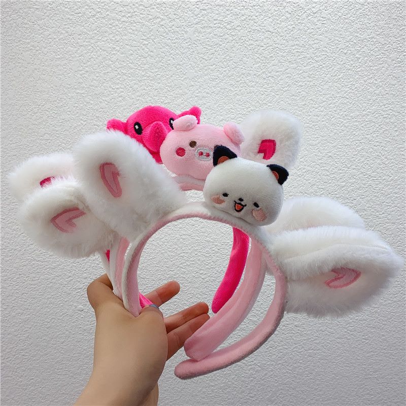 The long-haired ear cartoon headband is a versatile and cute plush accessory details Picture