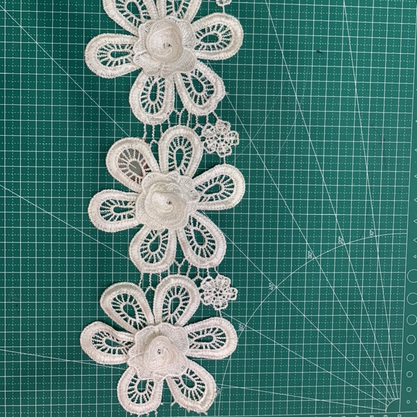 Water Soluble Lace White Multi-Color Option