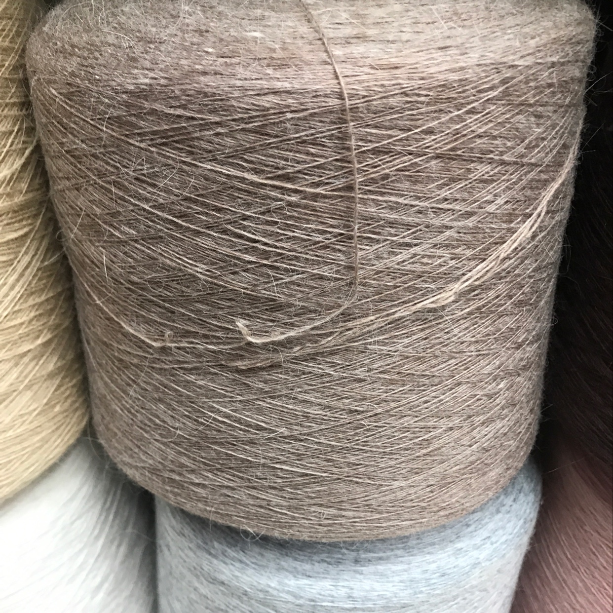 Rabbit Hair Yarn Is 20% Rabbit Hair. Rich In Color And Delicate In Hand.