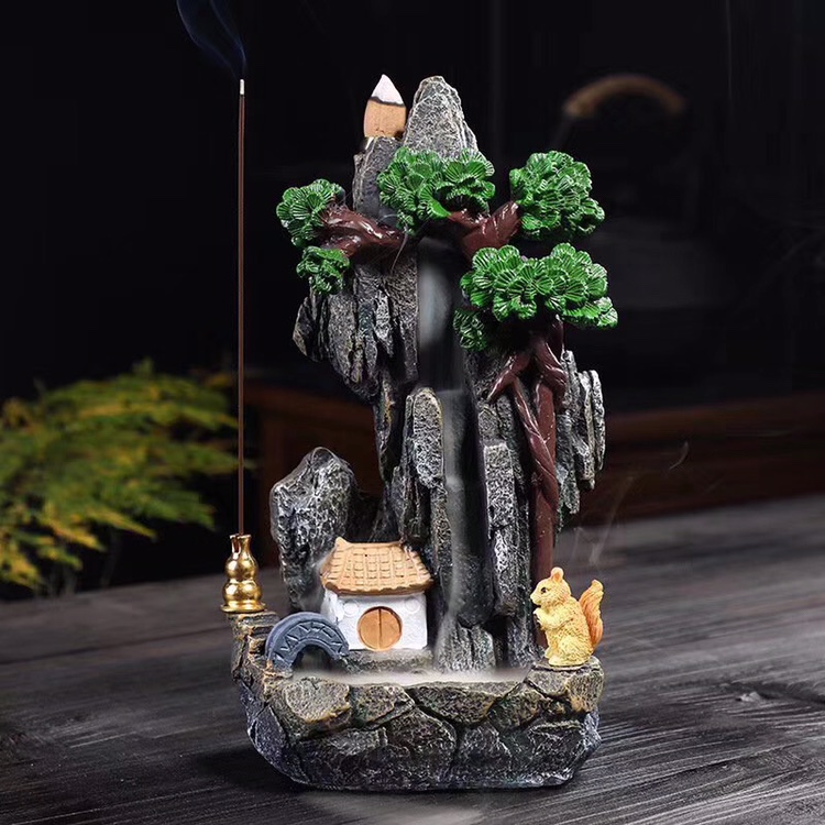 树脂倒流香炉流烟香炉产品图