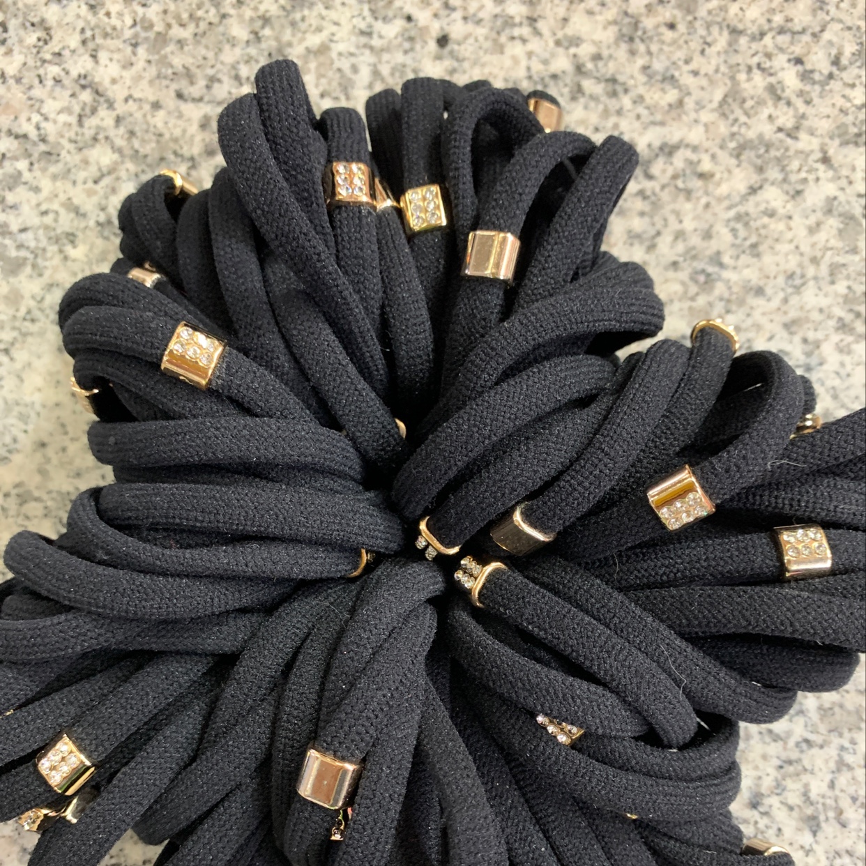 Korean Version Of Fashion Women's Headband Female Rubber Band Hair Temperament Headwear High Elastic Adult Autumn And Winter Hair Rope Hair Accessories Leisure Rubber Band Solid Color Small Rabbit Hair Band Chenhui Jewelry 058 details Picture