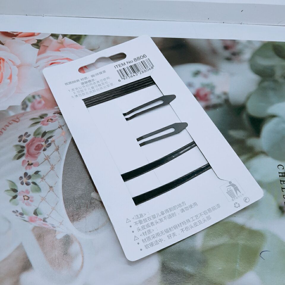Wholesale of new Korean-style versatile geometric matte set hair clips, lacquered BB hair clips and headwear accessories Specification image