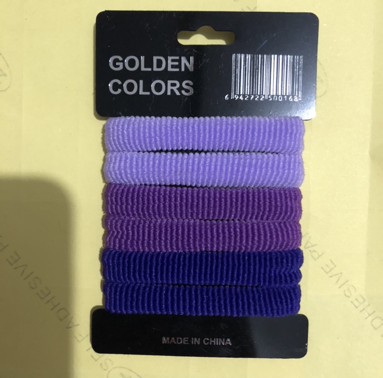 Card leather band purple