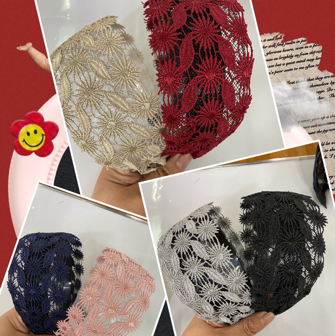 Korean Version Of The New Lace Lace Wide Head Hoop, Hair Hoop Clips Wholesale 20 Batches