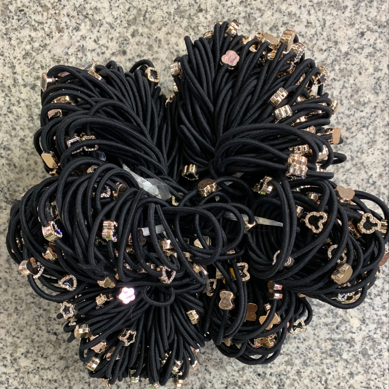 Korean Version Of Fashion Women's Headband Female Rubber Band Hair Temperament Headwear High Elastic Adult Autumn And Winter Hair Rope Hair Accessories Leisure Rubber Band Solid Color Small Rabbit Hair Band Chenhui Jewelry 054 details Picture