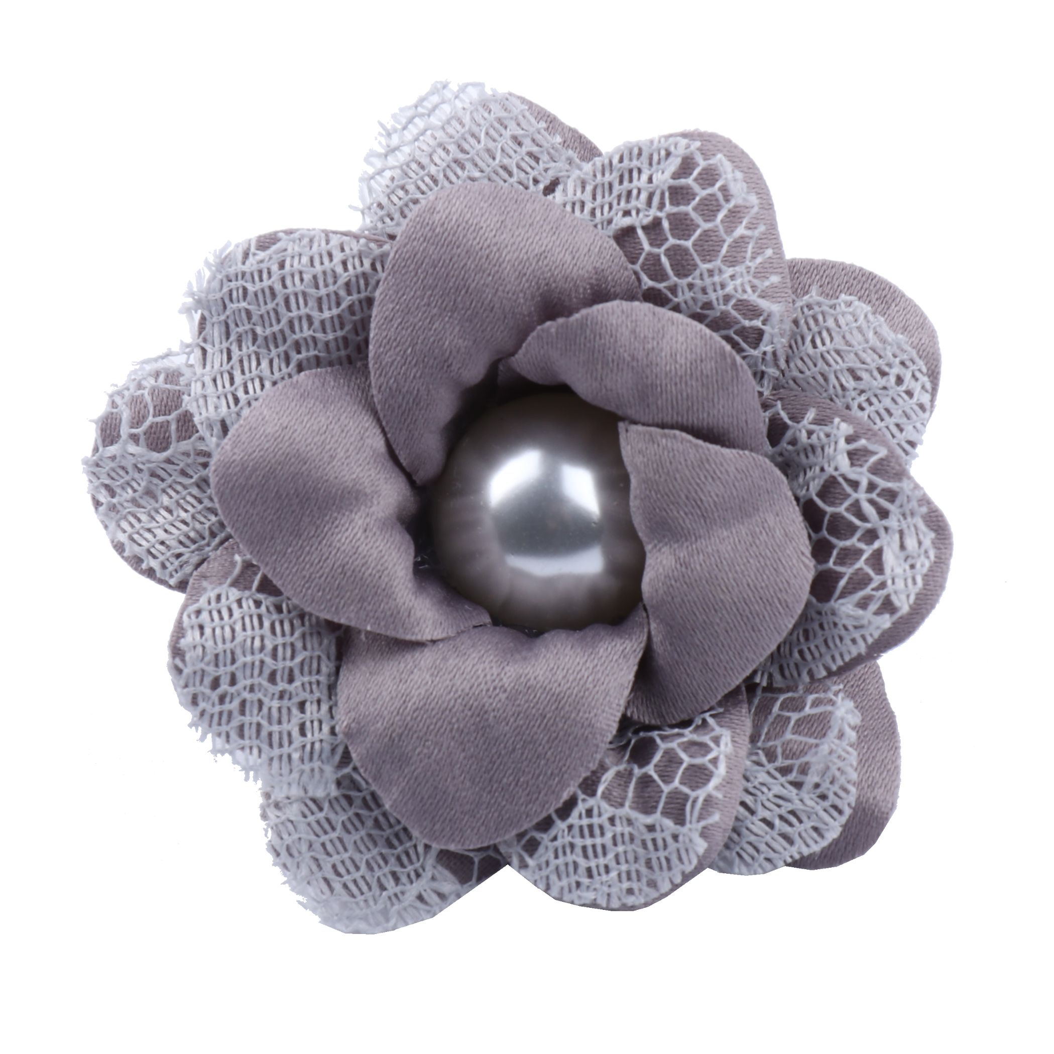 义乌布花厂家双色三层手工麻布花朵服饰圣诞派对婚庆新款装饰花详情图10