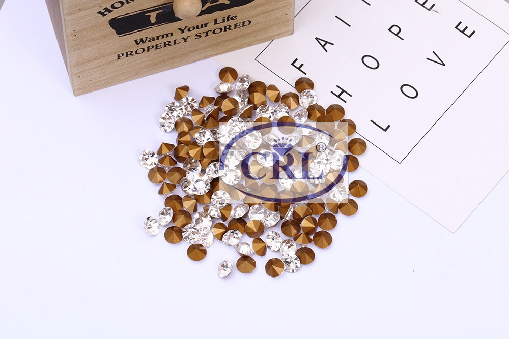 Domestic Rhinestone gold Bottom copy Czech Diamond SS7.5 Manufacturers Direct thumbnail