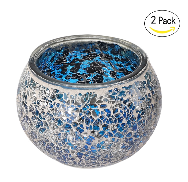 Turkish-style candlesticks, cracked glass candlesticks Item Picture