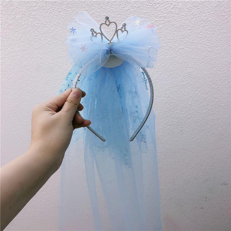 Princess crown, gauze headband, children's versatile travel accessories, cute and exclusive for kids