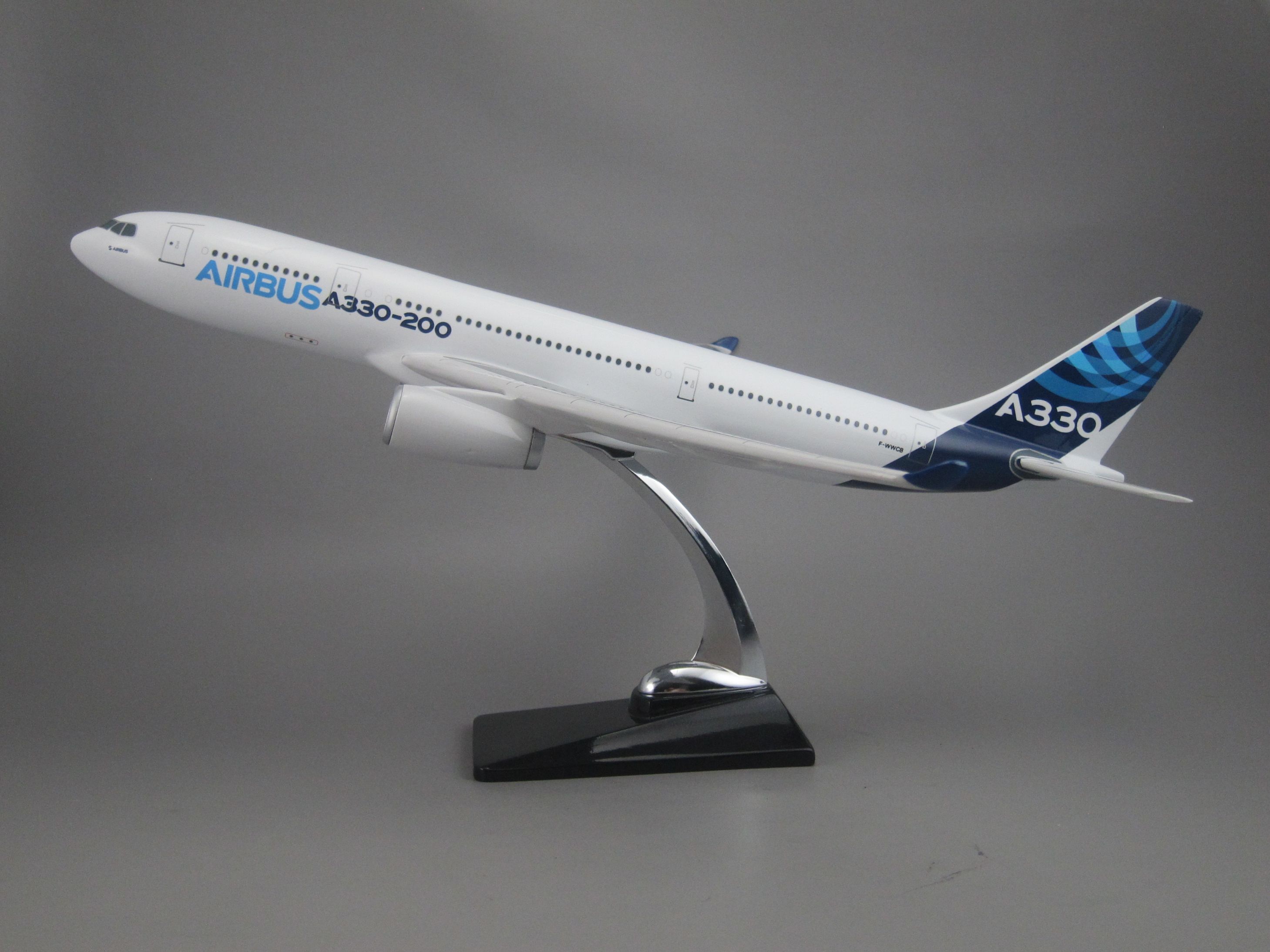飞机模型（空中客车公司A330原型机）仿真模型 合成树脂飞机模型详情图1