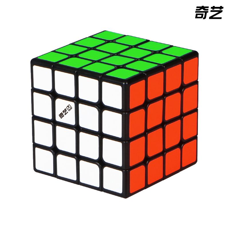 Wholesale of genuine magnetic black background 4x4 sticker Rubik's Cube, professional competition Rubik's Cube toys for beginners and children