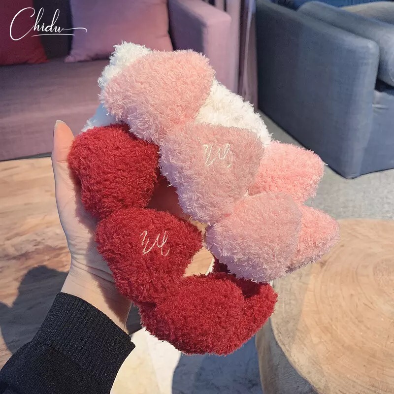 Japan And South Korea Soft Sweet Girl Heart Love Hair Band Heart Feather Feather Net Red Face Mask Headband Headband
