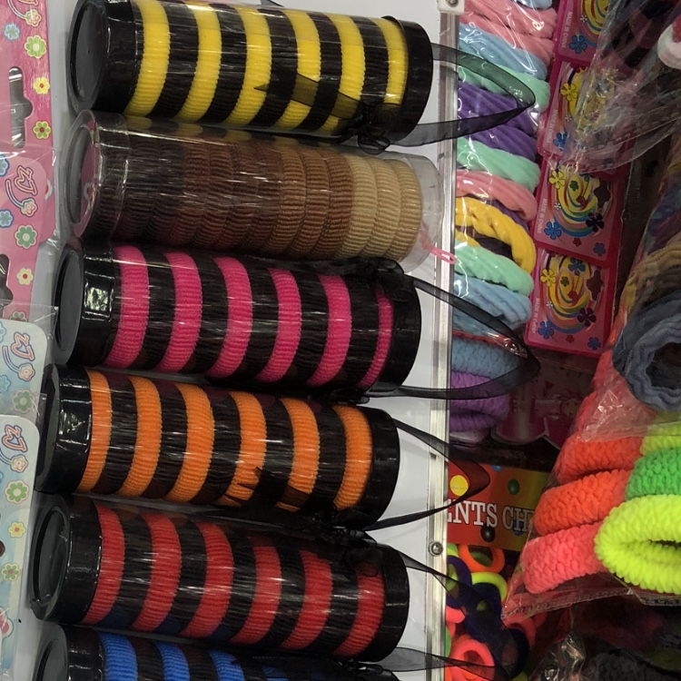 A rubber band in a tube