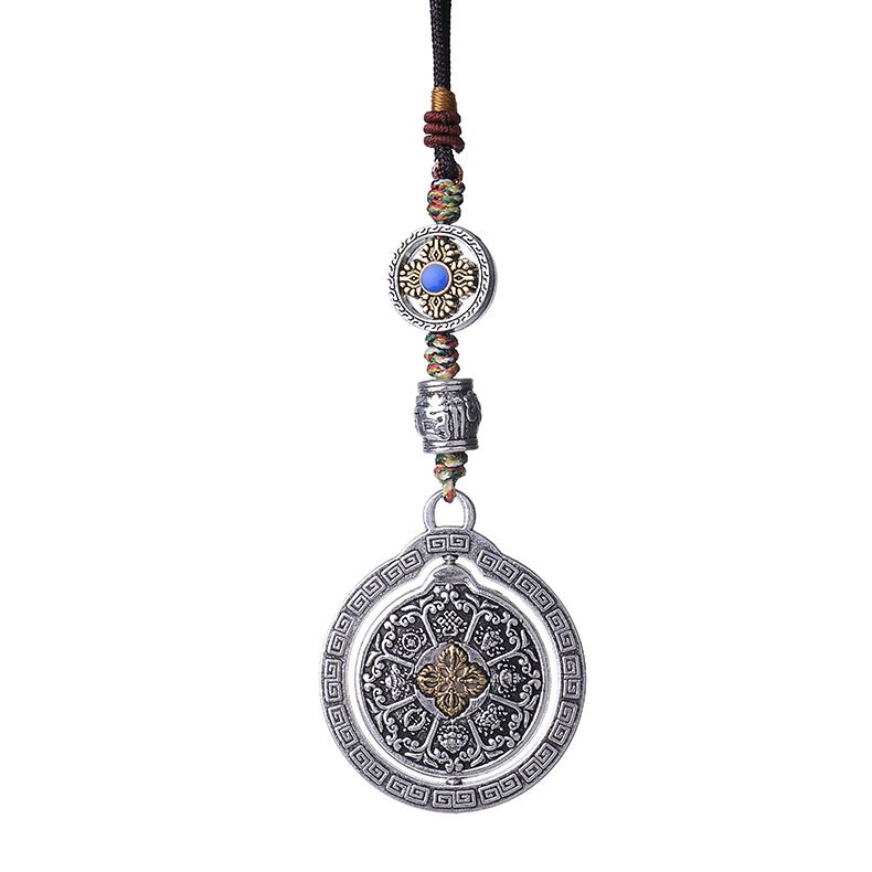 DIY handcrafted car jewelry pendants, ethnic style Tibetan ornaments, Nine Palaces Eight Trigrams plaque, wholesale of Buddhist peace amulets in tourist areas detail image 1