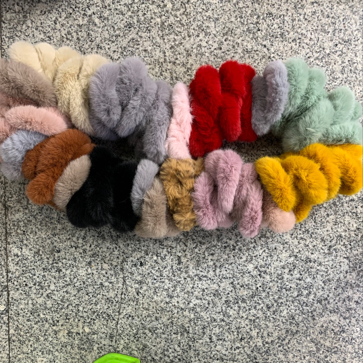 Korean Version Of Fashion Women's Headband Female Rubber Band Hair Temperament Headwear High Elastic Adult Autumn And Winter Hair Rope Hair Accessories Leisure Rubber Band Solid Color Small Rabbit Hair Band Chenhui Jewelry 060