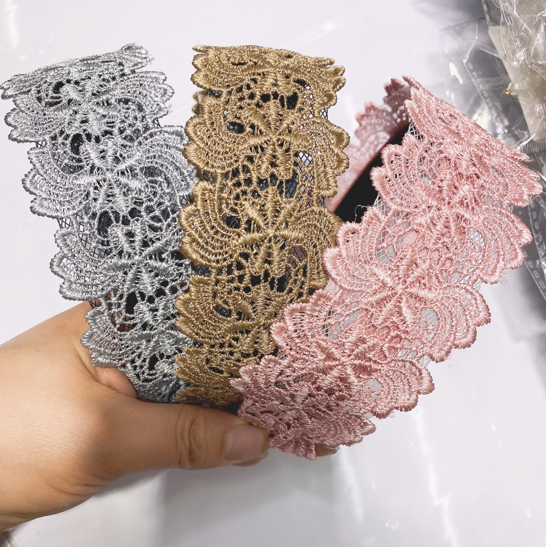 Korean Version Lei Silk New Hair Band, Head Band, Hair Clips Wholesale 20 Starting Batch Specification drawing