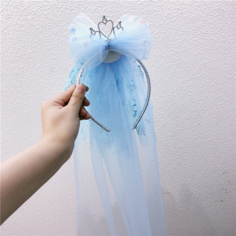Princess crown, gauze headband, children's versatile travel accessories, cute and exclusive for kids details Picture