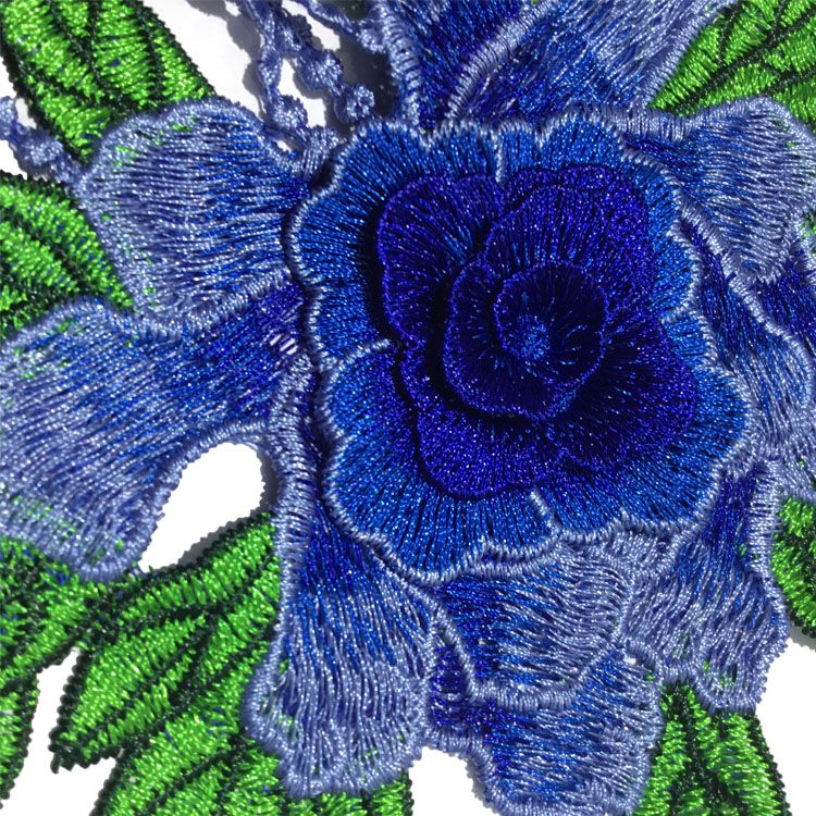 Factory Direct Tassel Peony Flower Water-Soluble Embroidery Flower Multi-Layer Three-Dimensional Clothing Decoration Multi-Color Patch Can Be Customized full figure