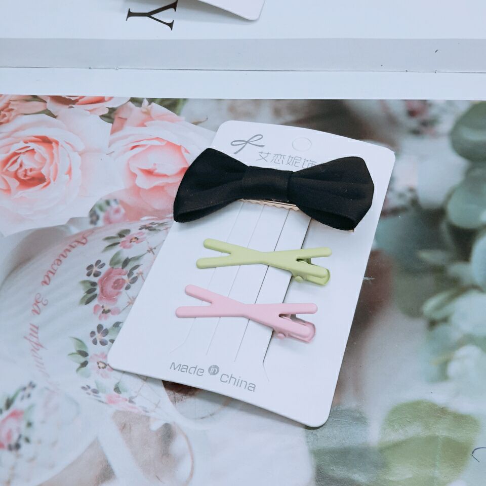 Acrylic hair clips, side clips, triangular bow tie press clips, hair clip clips, bangs clips, and hair styling set clips Specification image
