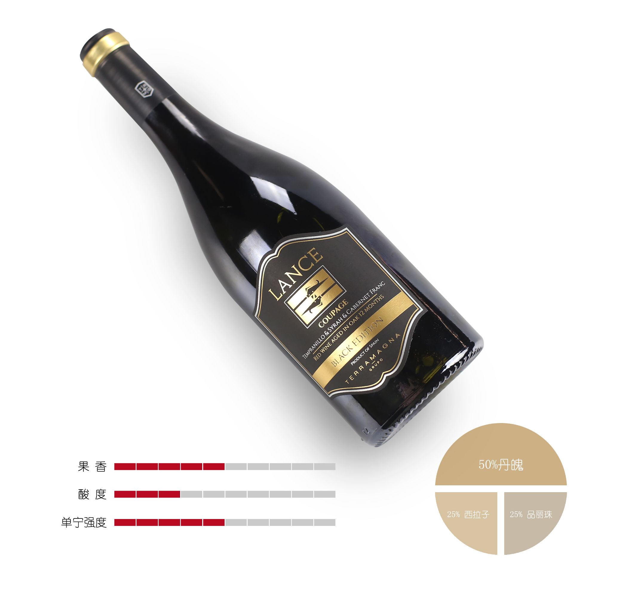 Kaisilei Spanish original imported original bottle Original Lens Reserve Wine