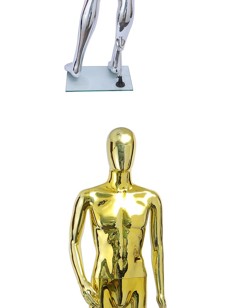 The manufacturer sells plastic mannequin, electroplated and spray-painted mannequin undefined