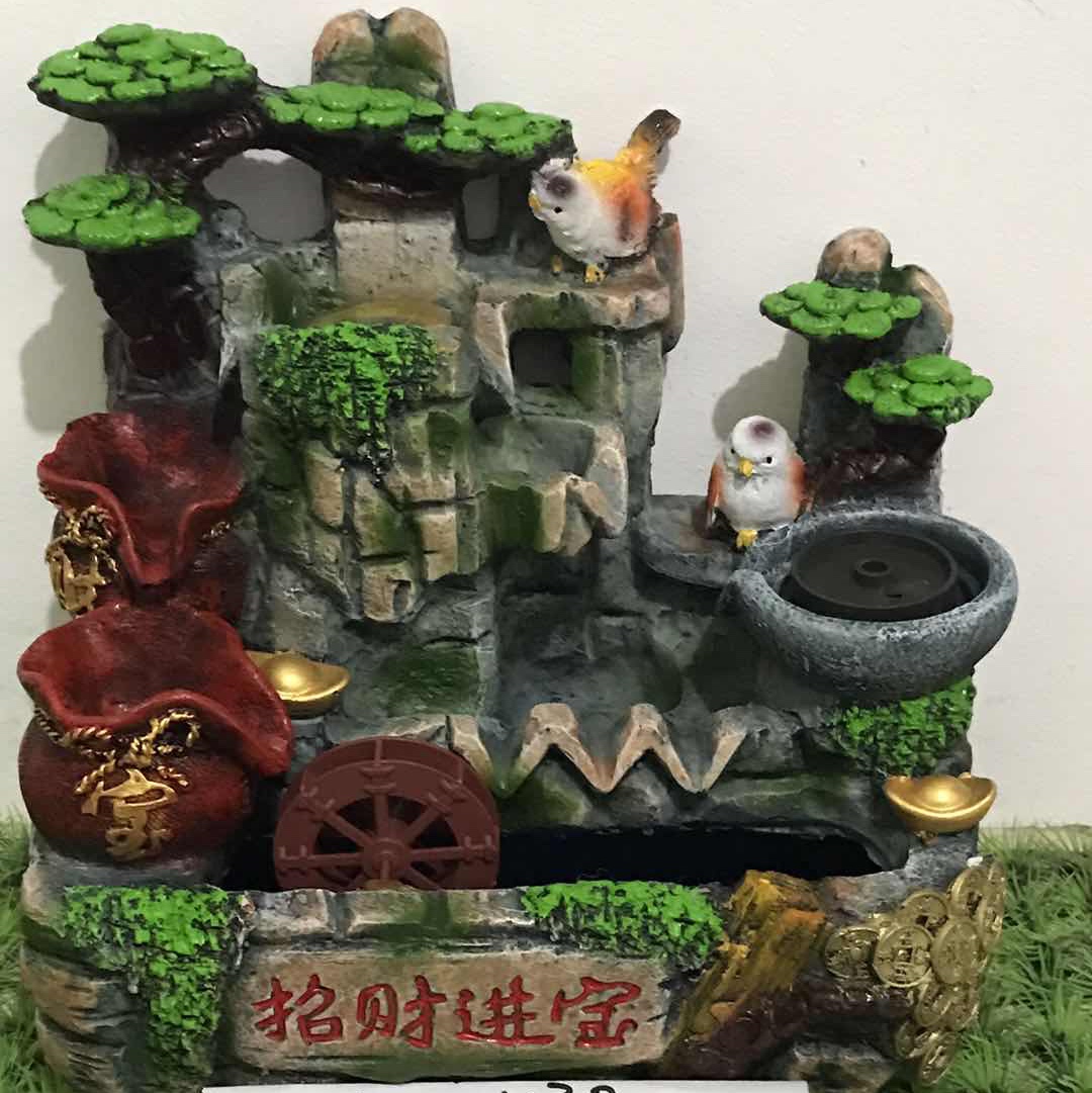 Resin small bonsai (find a fortune) decorations