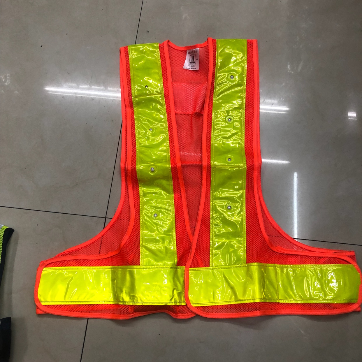 反光衣 夜间反光衣 带灯反光衣细节图