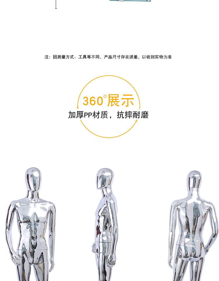 The manufacturer sells plastic mannequin, electroplated and spray-painted mannequin Application Scenario