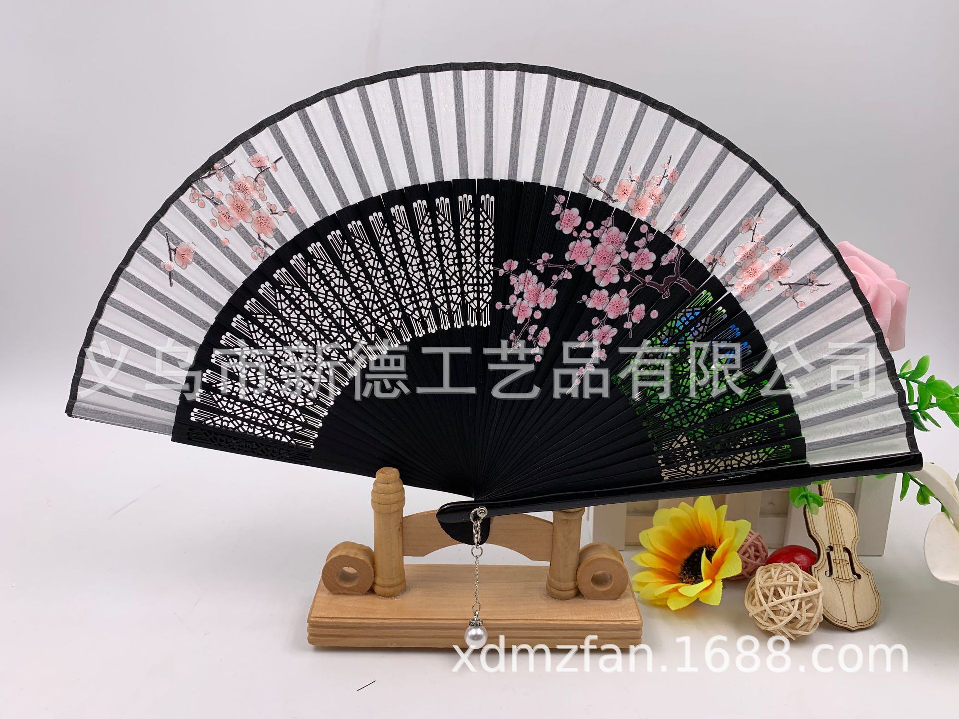 工厂直销批发    和风扇子   女式中国风折扇    古典汉服喷绘竹扇    舞蹈扇详情图2