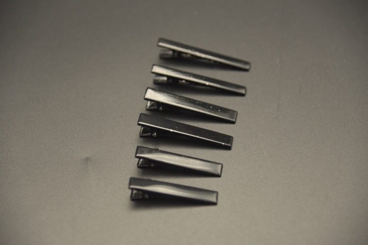 Manufacturer direct sale hairpin spring clip steel clip 5cm square clip black DIY headwear accessories thumbnail