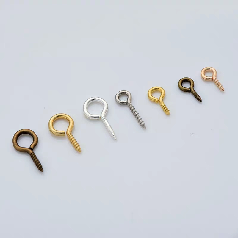 diy手工饰品金属配件羊眼螺丝钉羊角螺丝吊环羊眼 一万/包详情图8