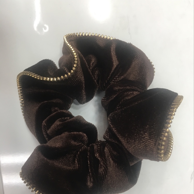 韩国绒拉链布圈