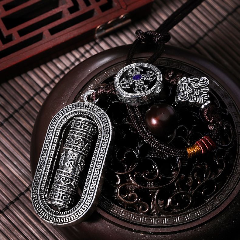 宗教法器藏族风族风饰品挂件 DIY手工饰品配件腰牌 跨境饰品货源