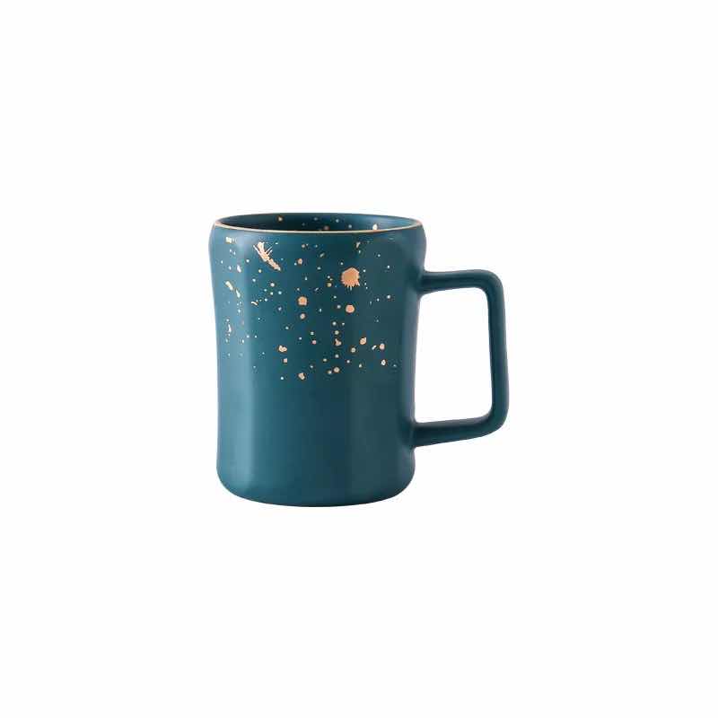 Nordic style modern and fashionable golden edge Xidian ceramic milk cup mug