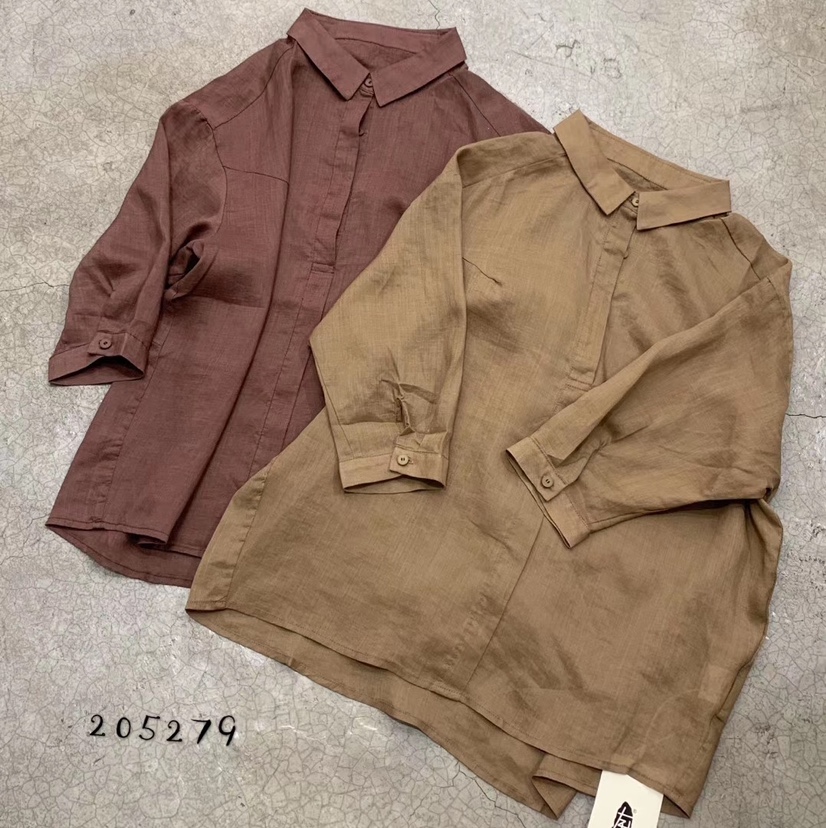 New Ramie Shirt For Early Fall 2020 Specification drawing
