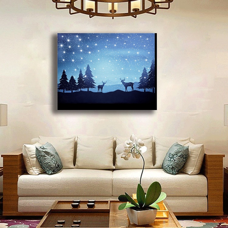 厂家直销创意款北欧卧室装饰画简约轻奢玄关晶瓷画定制油画批发