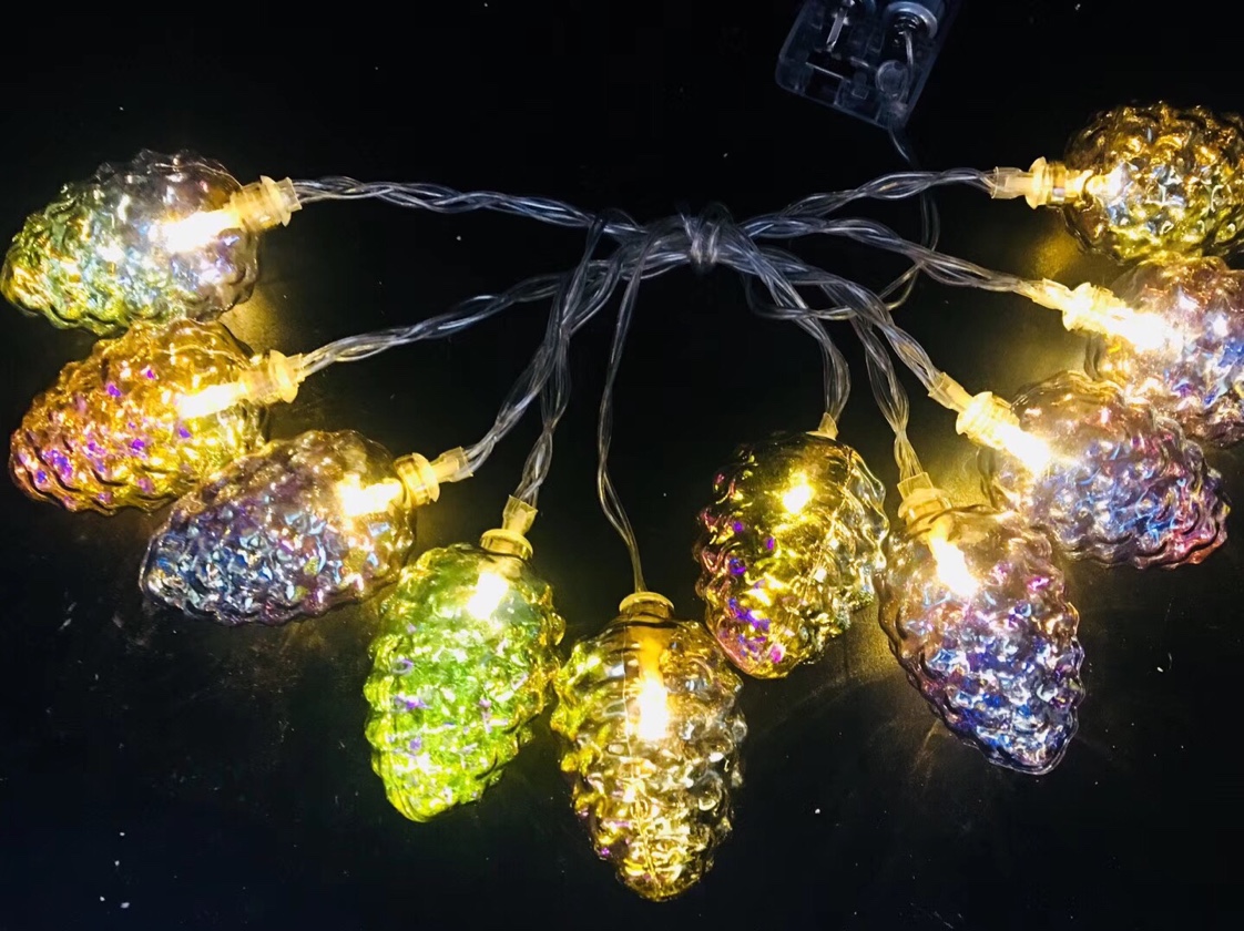 10 Head Battery Box 2 M Colorful Pine Cone 11