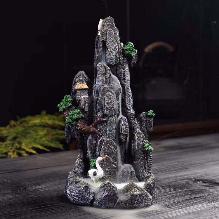 树脂倒流香炉流烟香炉细节图