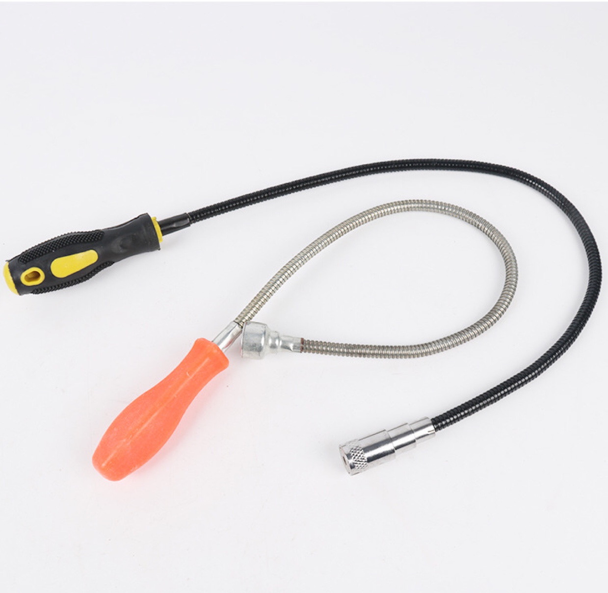 强力磁铁吸棒磁力棒可伸缩LED灯吸铁磁棒汽修工具拾捡器螺丝吸杆详情图6